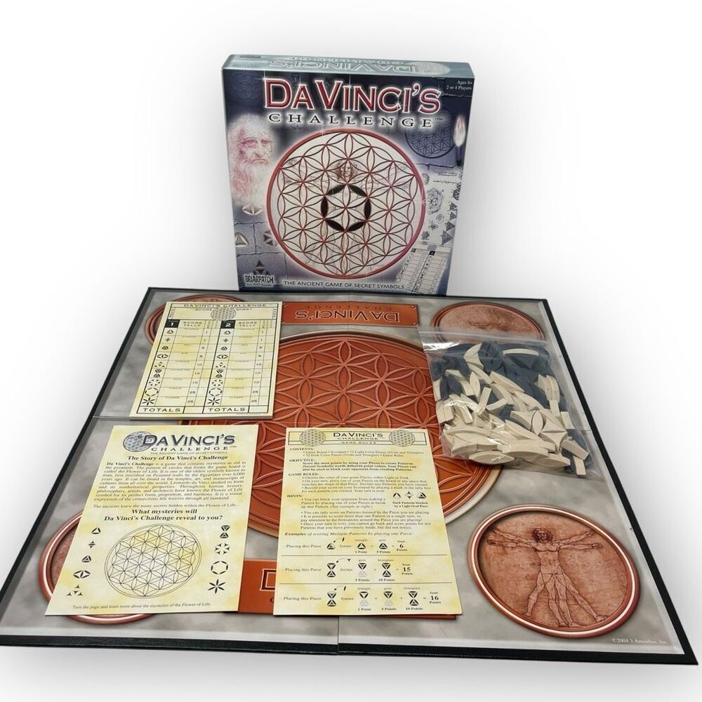 DaVinci's Challenge The Ancient Game of Secret Symbols Egyptian Pyramid Complete